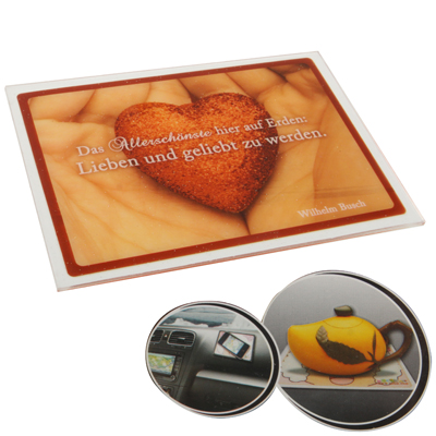 Car Heart Style Anti-Slip Mat Super Sticky Pad for Phone GPS MP4 MP3 Size 138 x 105 x 2mm